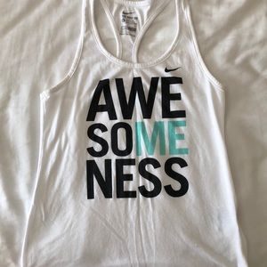 The Nike Tee athletic cut tank top